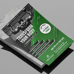 Modern Grönt Logotyp Workout Photo Fitness Marknad Flygblad<br><div class="desc">Befordra dina träningsklasser eller träningsstudion med den här moderna Gym Flyer med fotodesign. Med fet grönt och svart design med plats för ett foto, logotyp, märkre eller rubrik och tjänster samt ett kampanjmärke som ger dig speciell rabatt eller erbjudande. Du kan redigera all text och färg för att skapa reklambroschyrer...</div>