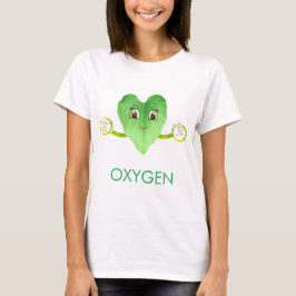 Modern Grönt Lycklig Heart Löv T Shirt