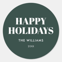 Modern Grönt - minimalistiskt Glad helg