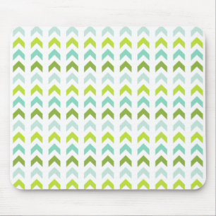 Modern grönt, Mint, Aqua, geometriskt mönster f Musmatta