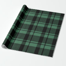 Modern Grönt och Black Tartan Play