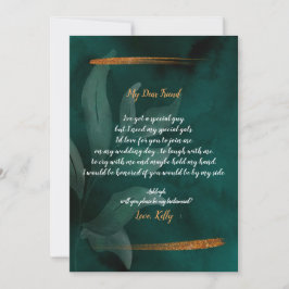 Modern grönt och eftervandring blir min brud inbjudningar