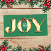 Modern Grönt och Guld Joy Business Logotyp