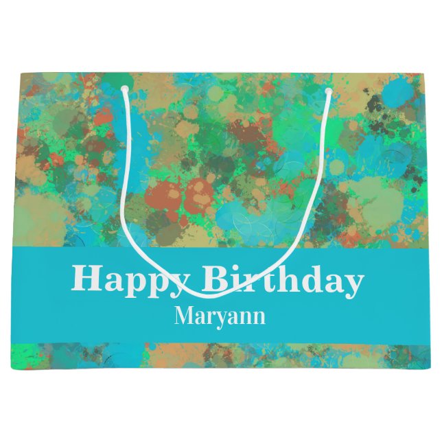 Modern Grönt och Gult tar bort abstrakt design (Framsidan)