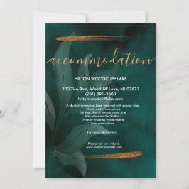 modern grönt och plats för hölje inbjudningar