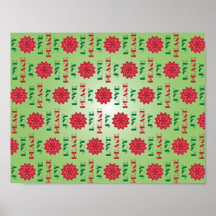 Modern Grönt och Röda Kärlek, fred, Joy citat Poster