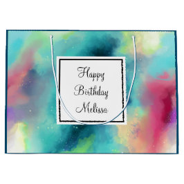 Modern Grönt och rött blanksteg - vattenfärg