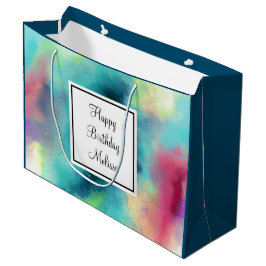 Modern Grönt och rött blanksteg - vattenfärg