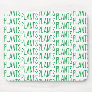 Modern Grönt Plantor Mönster Musmatta