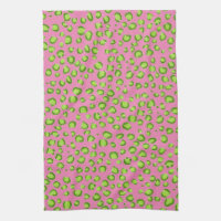 Modern Grönt Rosa Leopard Mönster Animal Print