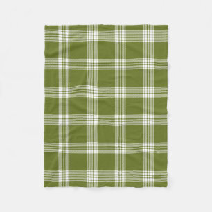 Modern Grönt Tartan Play Fleece Blanket