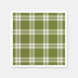 Modern Grönt Tartan Play Papper Napkins Pappersservett