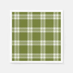 Modern Grönt Tartan Play Papper Napkins Pappersservett
