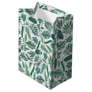 Modern Grönt Teal Tropical Löv Design