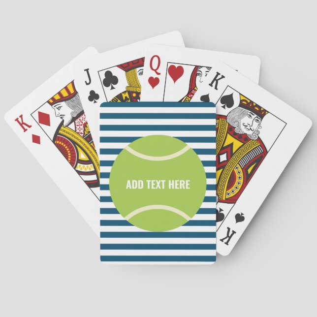 Modern Grönt Tennis Boll Gift Casinokort (Baksidan)