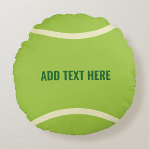 Modern Grönt Tennis Boll Gift Rund Kudde