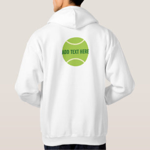 Modern Grönt Tennis Boll Hoodie