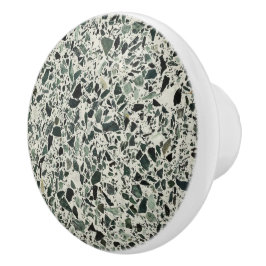 Modern Grönt Terrazzo Knopp