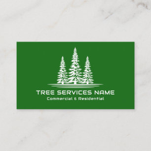 Modern Grönt Träd Services Visitkort
