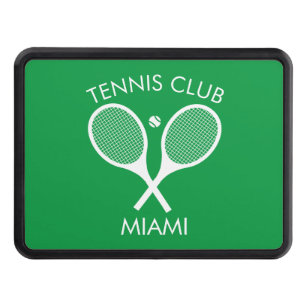 Modern Grönt White Tennis Racket Dragkroksskydd