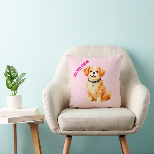 Modern Grooming Dog Personlig Samling Kudde (Stol)