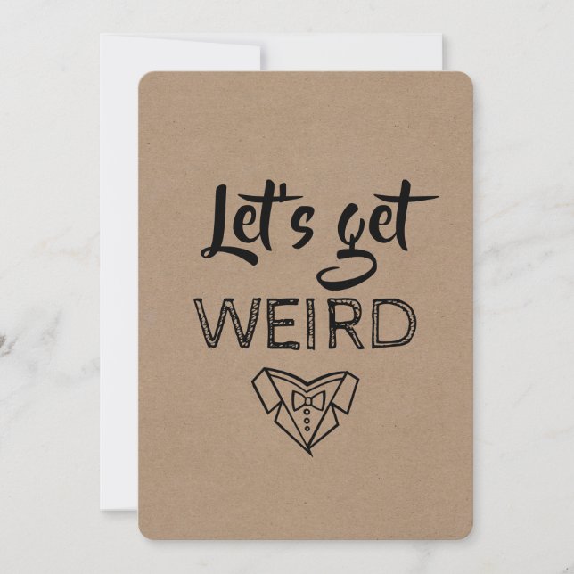 Modern GROOMSMAN/BEST MAN Funny Frieri Inbjudningar (Framsida)