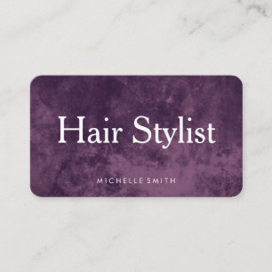 Modern Grunge Hair Stylist Visitkort
