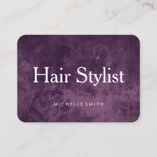 Modern Grunge Hair Stylist Visitkort