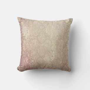 Modern Grunge Snake Skin Animal Mönster Cushion Kudde