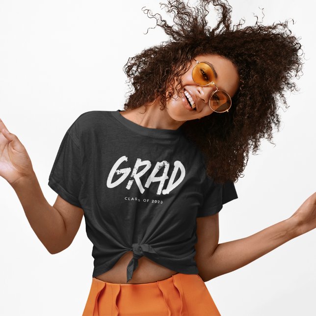 Modern Grunge Typo GRAD Klass 2026 T Shirt (Skapare uppladdad)