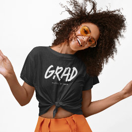 Modern Grunge Typo GRAD-klass för 2024 T Shirt
