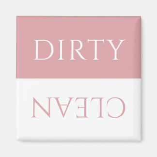 Modern Guava Glaze Rosa Dirty/Clean Dishwasher Magnet