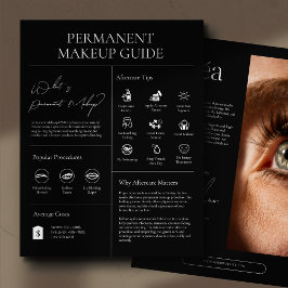 Modern guide för eftervård av permanent kosmetisk reklamblad