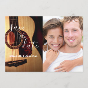 Modern Guitar Musical sparar datumfoto Spara Datumet