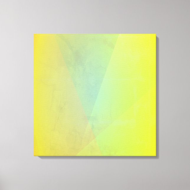 Modern gul geometrisk gradient canvastryck (Framsida)