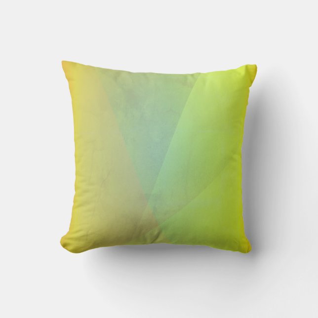 Modern gul geometrisk gradient kudde (Framsida)