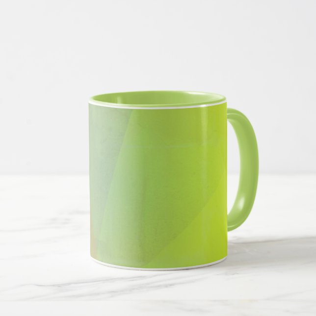 Modern gul geometrisk gradient mugg (Framsida höger)