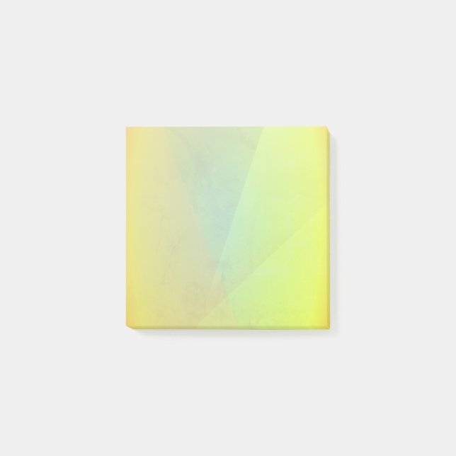 Modern gul geometrisk gradient post-it block (Framsida)