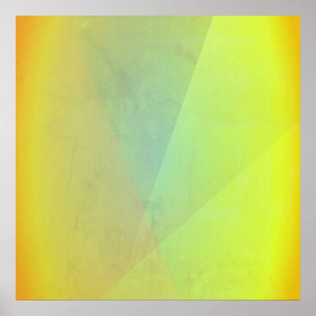 Modern gul geometrisk gradient poster (Framsidan)