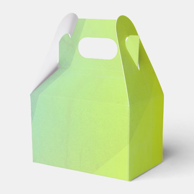 Modern gul geometrisk gradient presentaskar (Framsidan Sidan)
