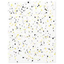 Modern Gul Grå Liten Terrazzo Scrapbookpapper