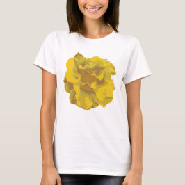 Modern gul kamelia blusktröja t shirt