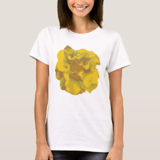 Modern gul kamelia blusktröja t shirt
