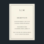 Modern Gul Monogram Elegant Bröllop Tilläggskort<br><div class="desc">Denna design är en del av en smörgul bröllopsinbjudan serie med en elegant modern design med din två initiala monogram och en enkel typografi baserad layout.</div>