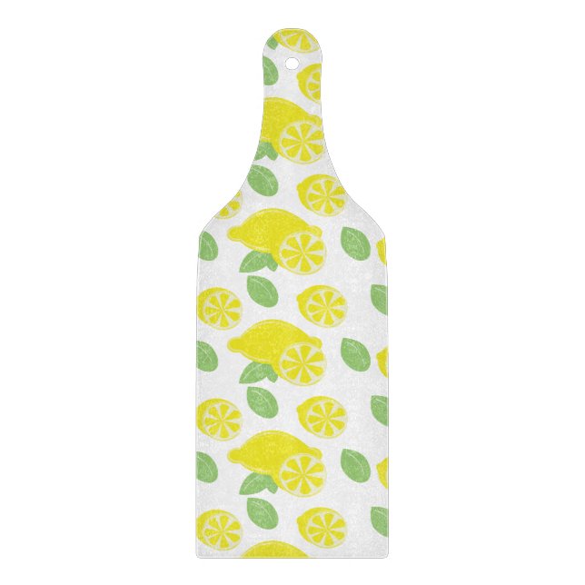 Modern Gul Sommar Skivor Av Citron Grön (Framsidan)