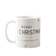 Modern Gul Svart och Vit Jul