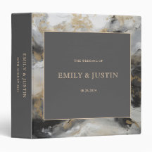 Modern Guld Antracite Artistic Watercolor Album