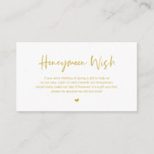 Modern Guld avslappnad elegance font, Honeymoon Wi