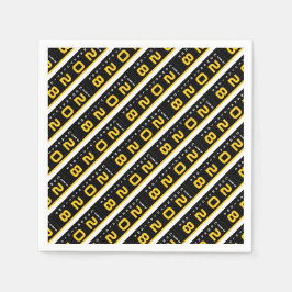 Modern Guld Black Studentfest Pappersservett