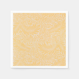 Modern Guld Blommigt Botaniskt Pappersservett